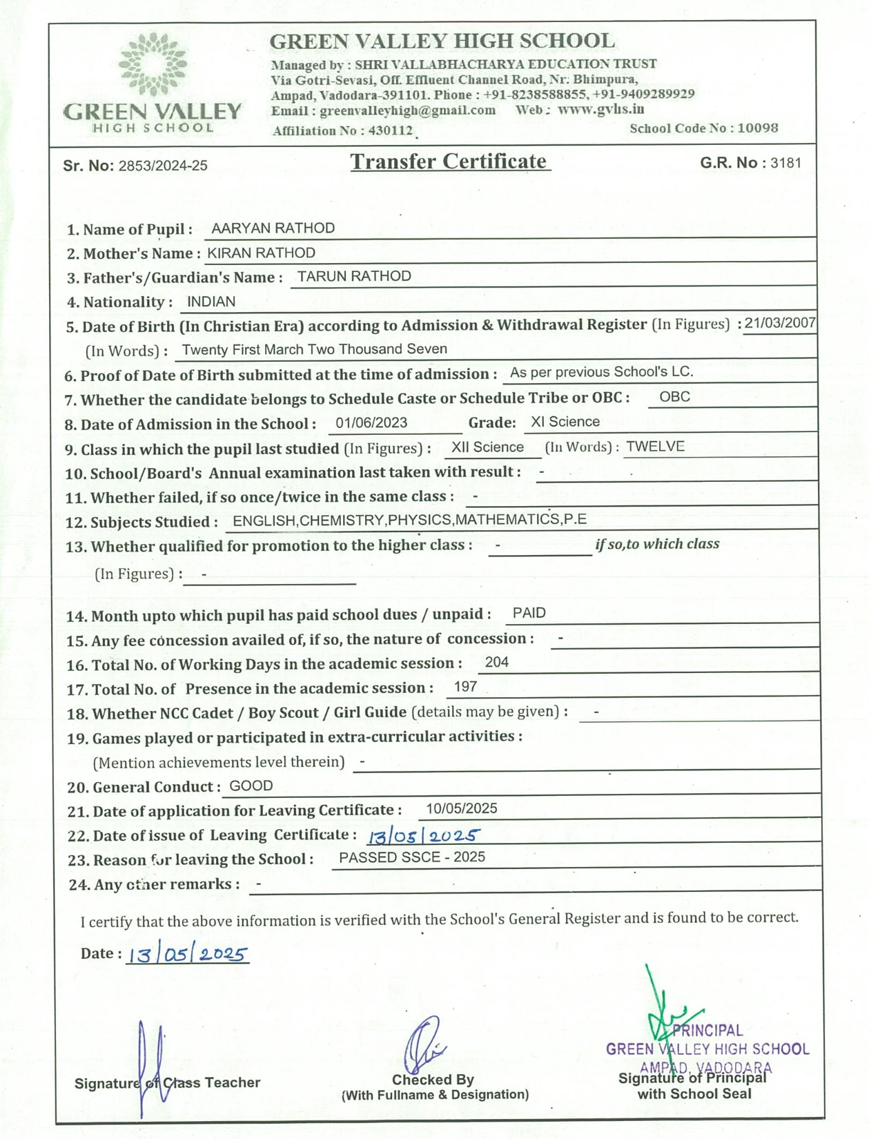 3181 - Aaryan Rathod