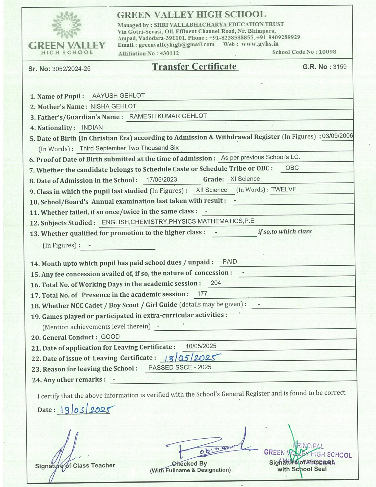 3159 - Aayush Ghelot