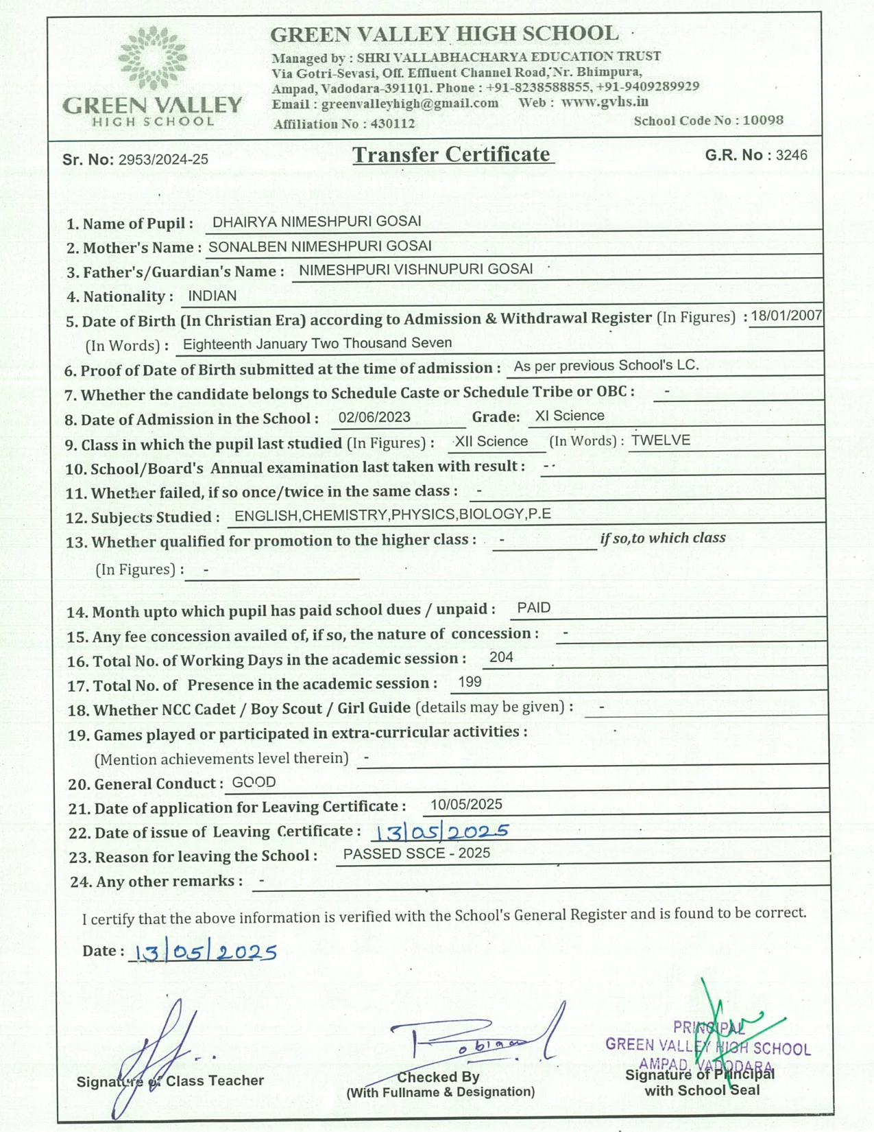 3246 - Dhairya N Gosai