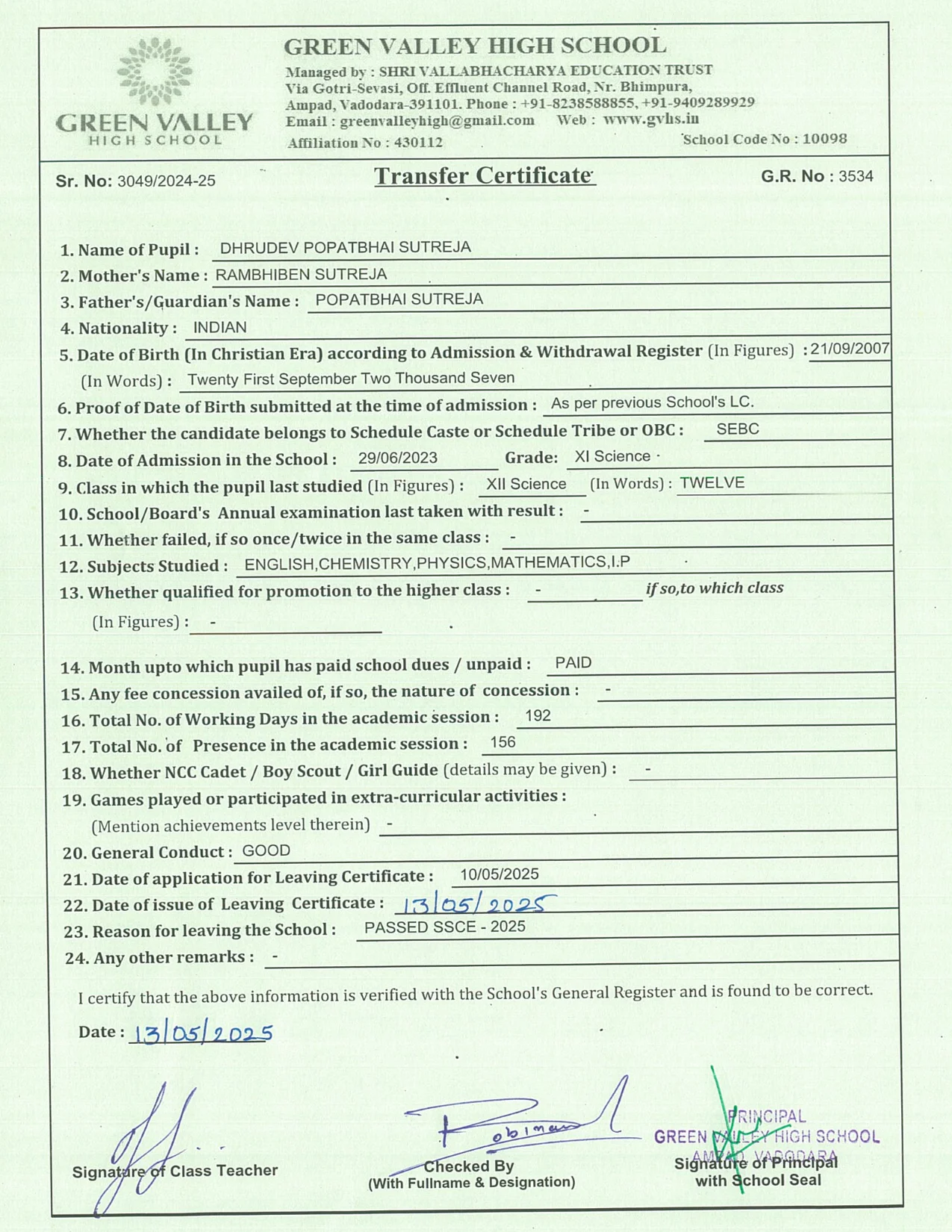 3534 - Dhrudev Sutreja