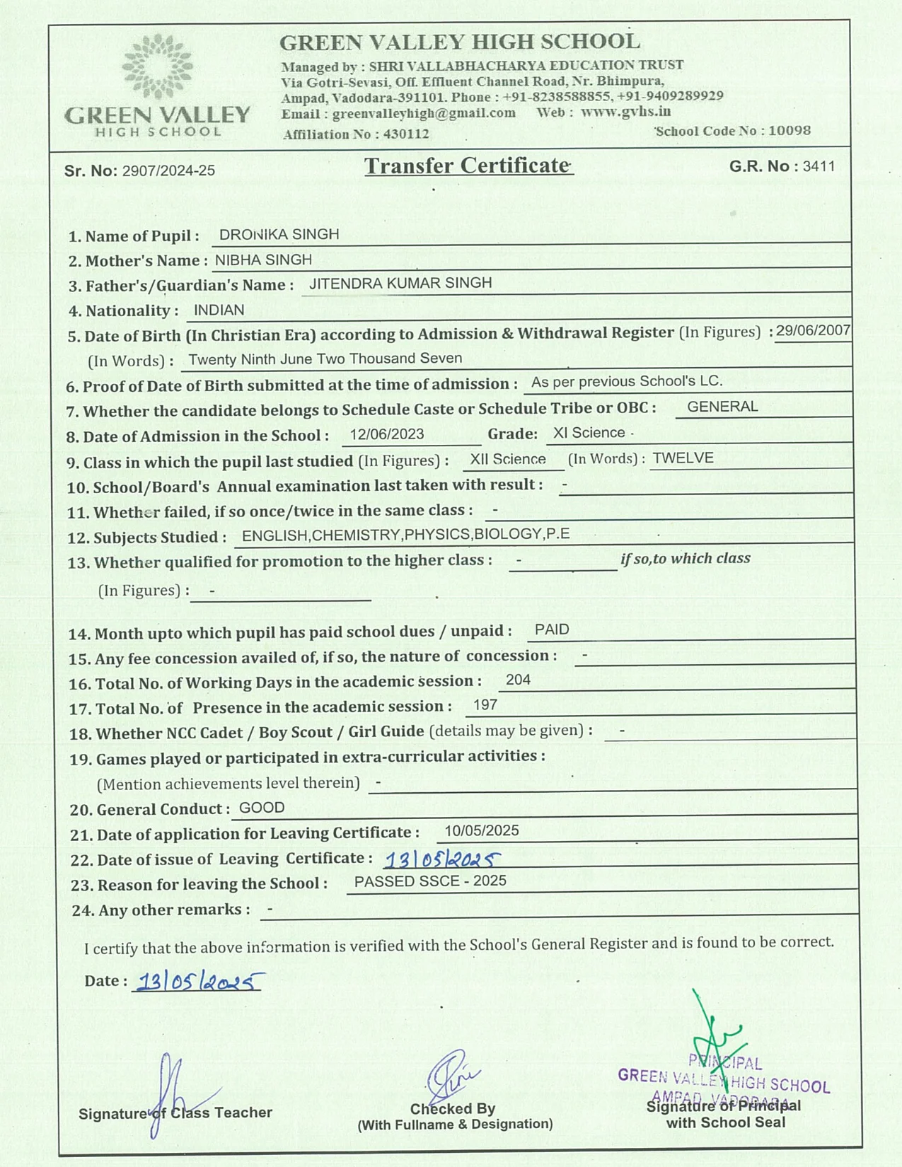 3411 - Dronika Singh