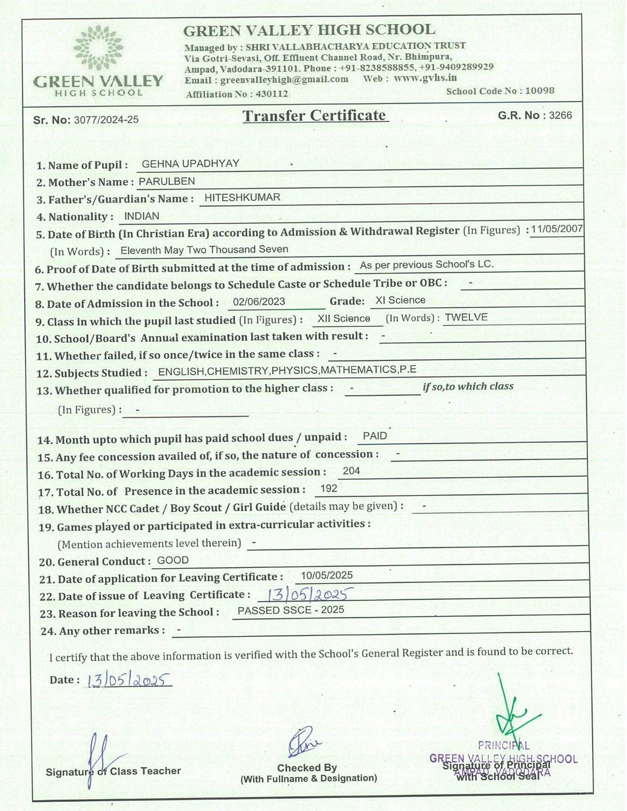 3266 - Gehna Upadhyay