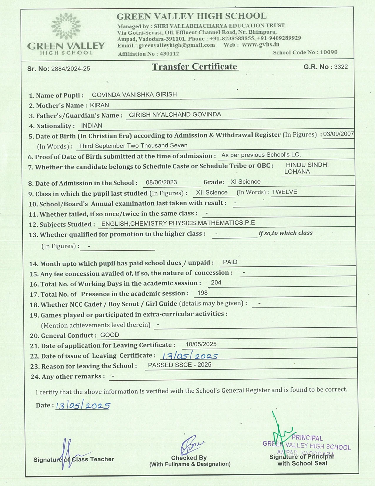 3322 - Govinda Girish