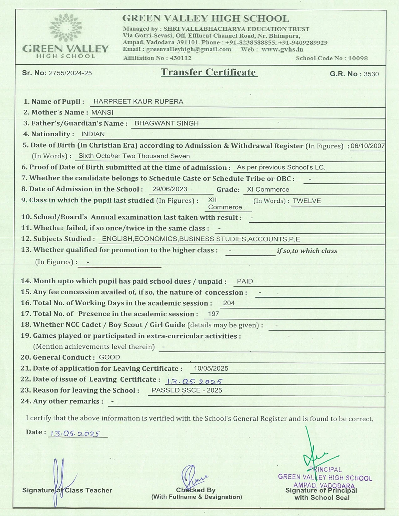 3530 - Harpreet Kaur Rupera