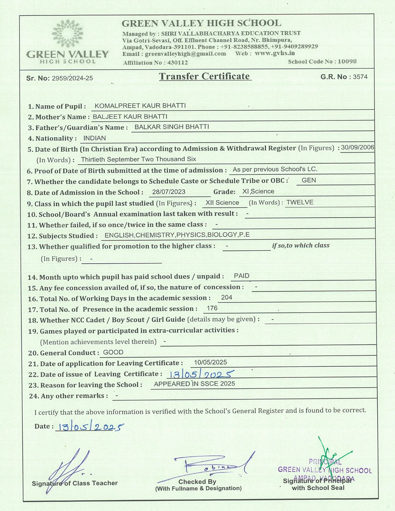 3574 - Komalpreet Kaur Bhatti