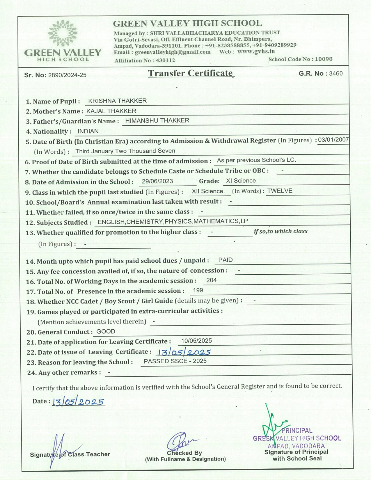 3460 - Krishna Thakkar