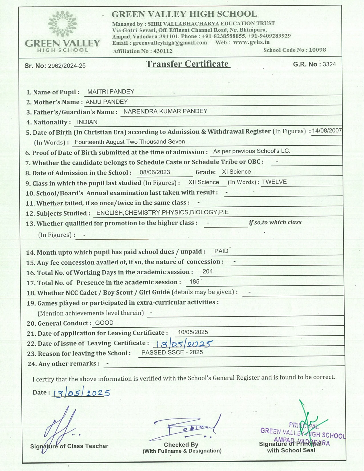 3324 - Maitri Pandey