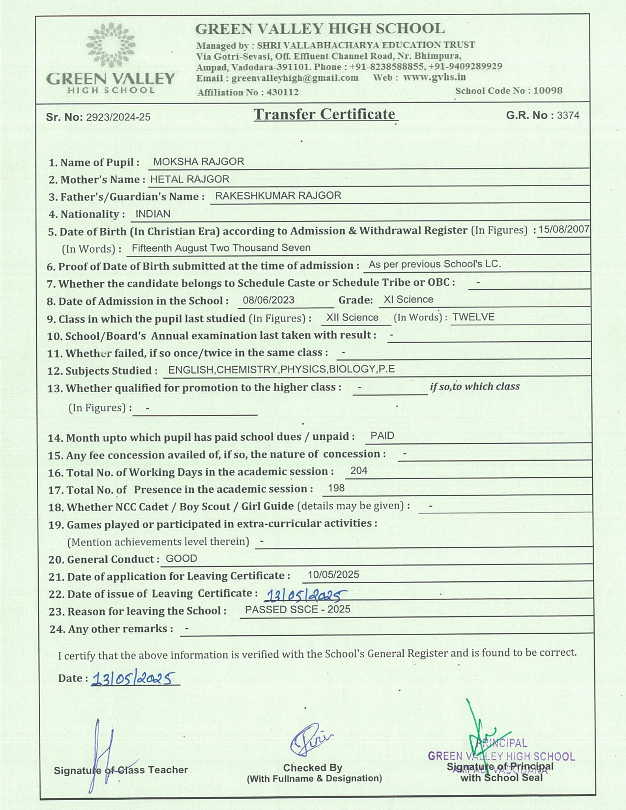 3374 - Moksha Rajgor