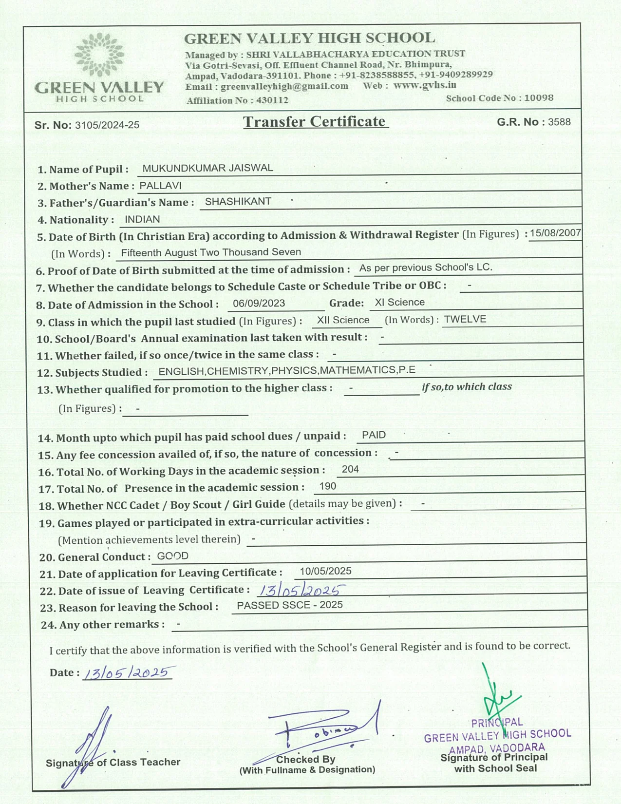 3588 - Mukundkumar Jaiswal