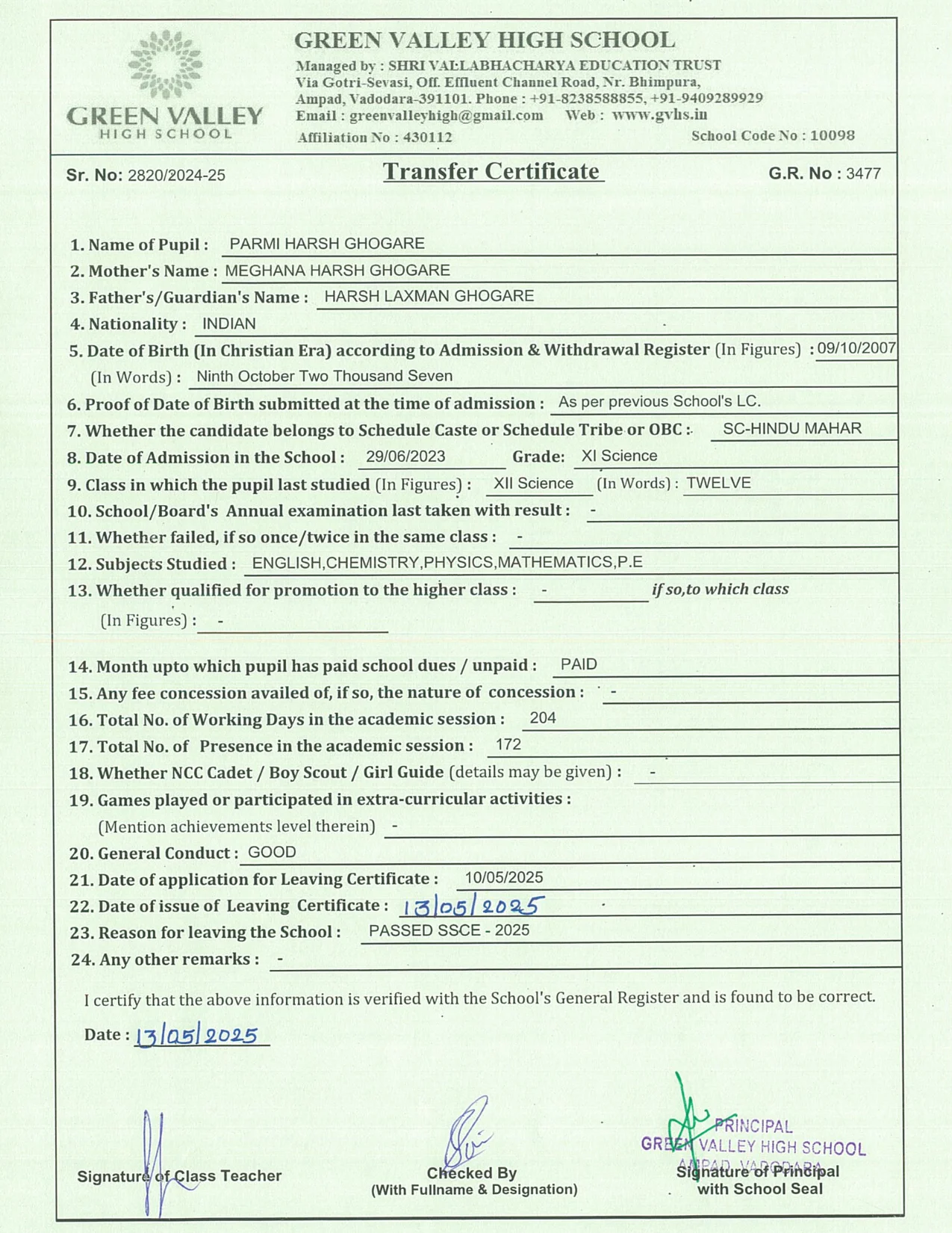 3477 - Parmi Harsh Ghogare