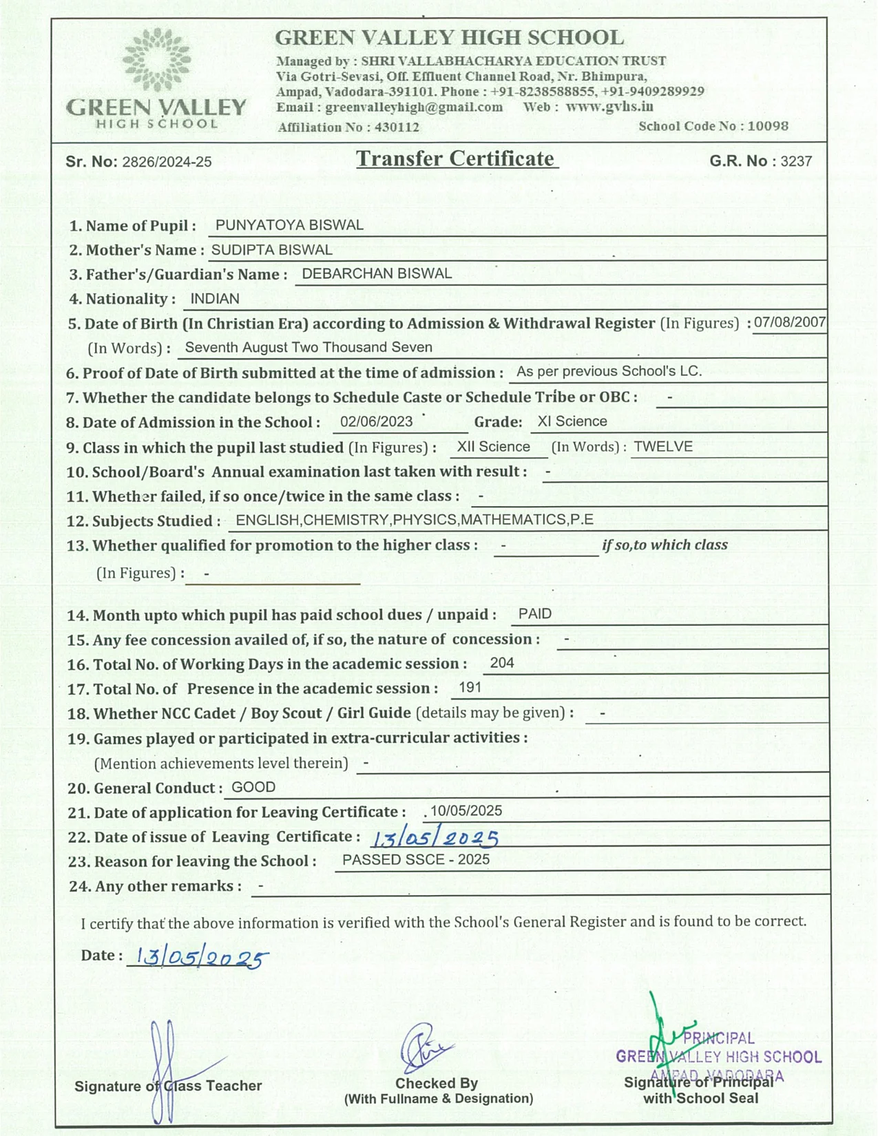 3237 - Punyotoya Biswal