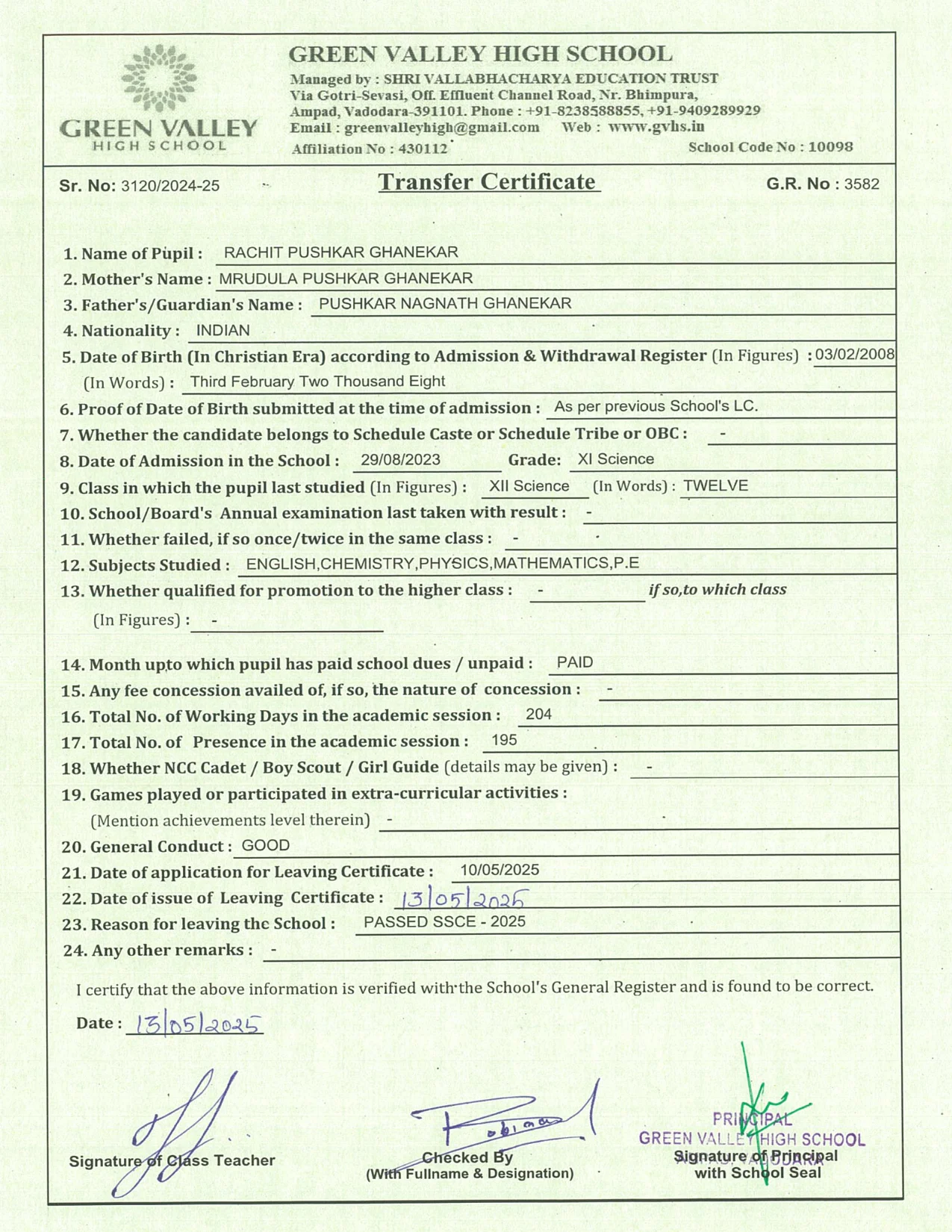 3582 - Rachit Ghanekar