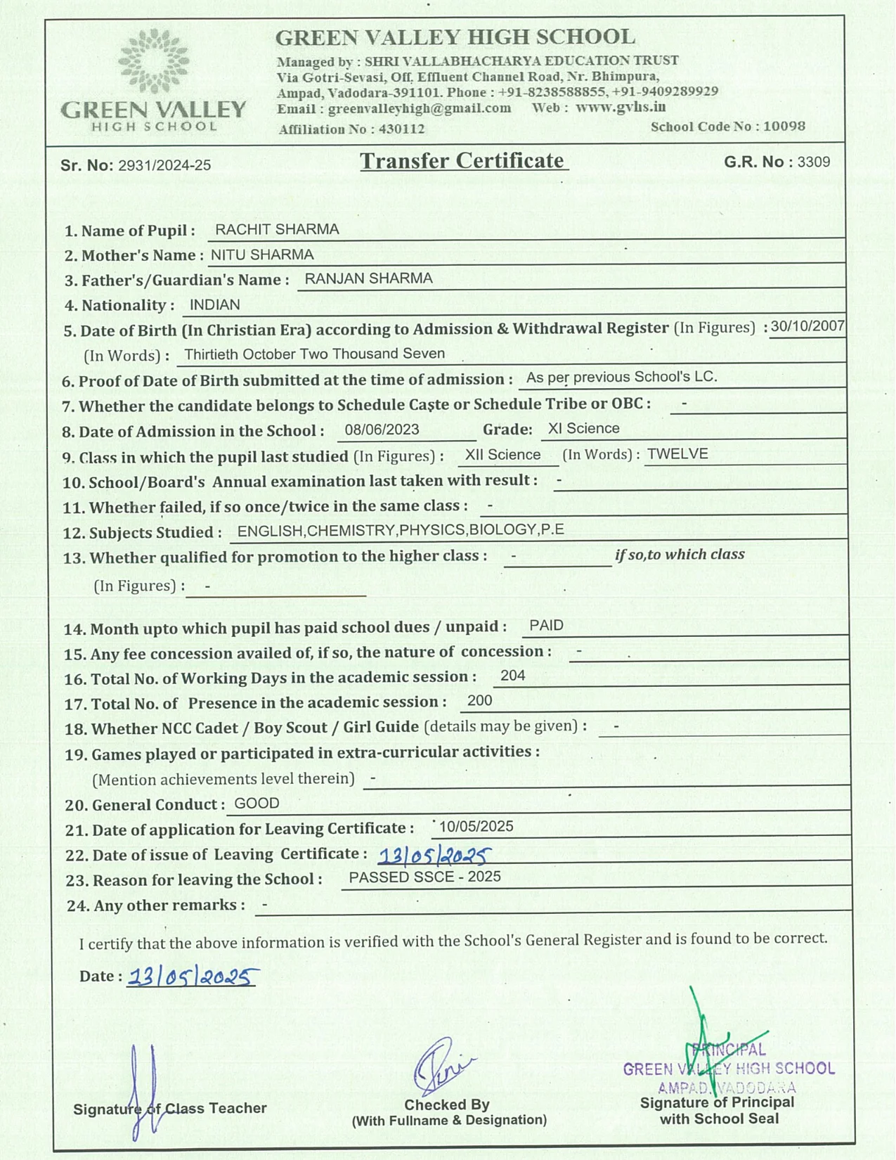 3309 - Rachit Sharma