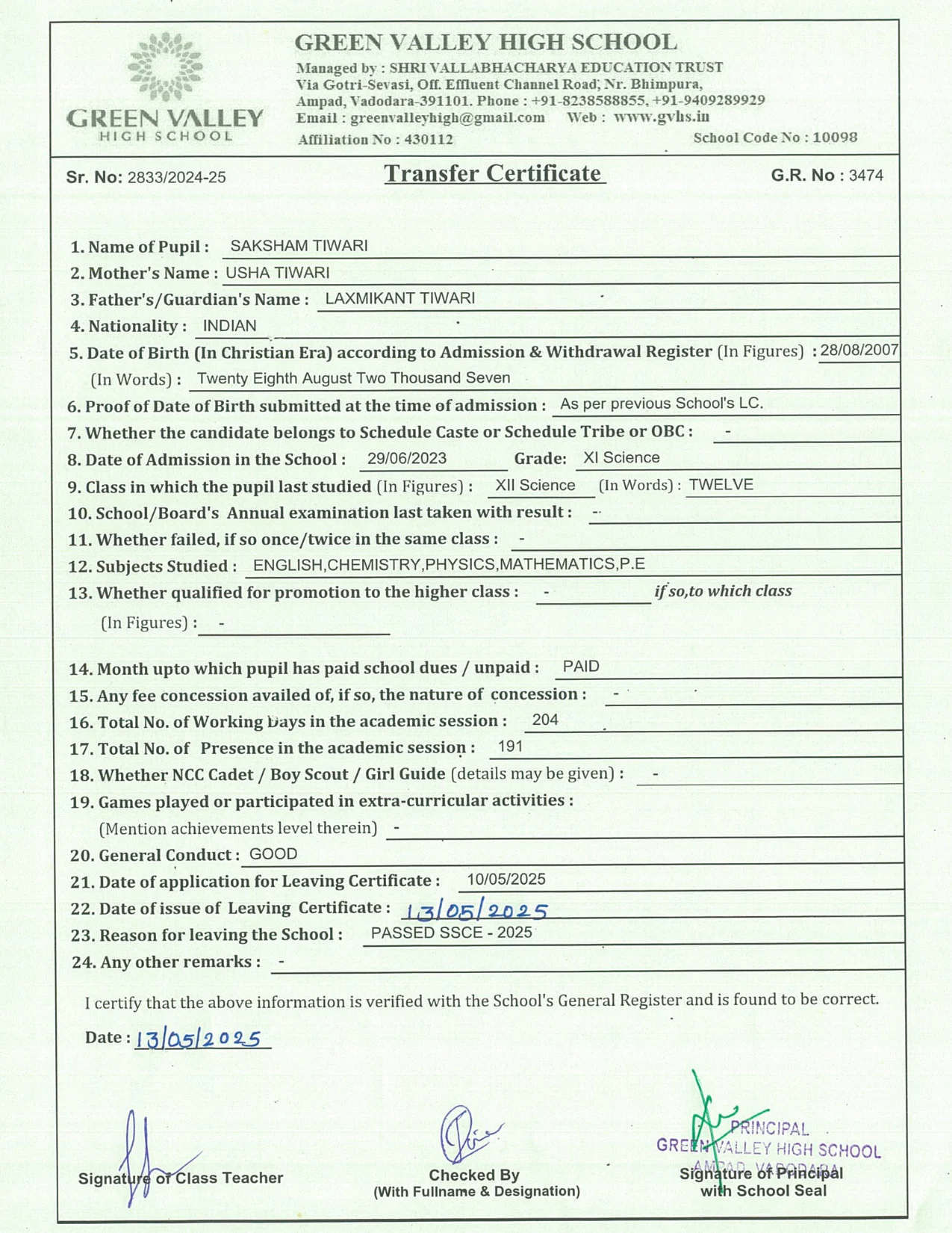 3474 - Saksham Tiwari