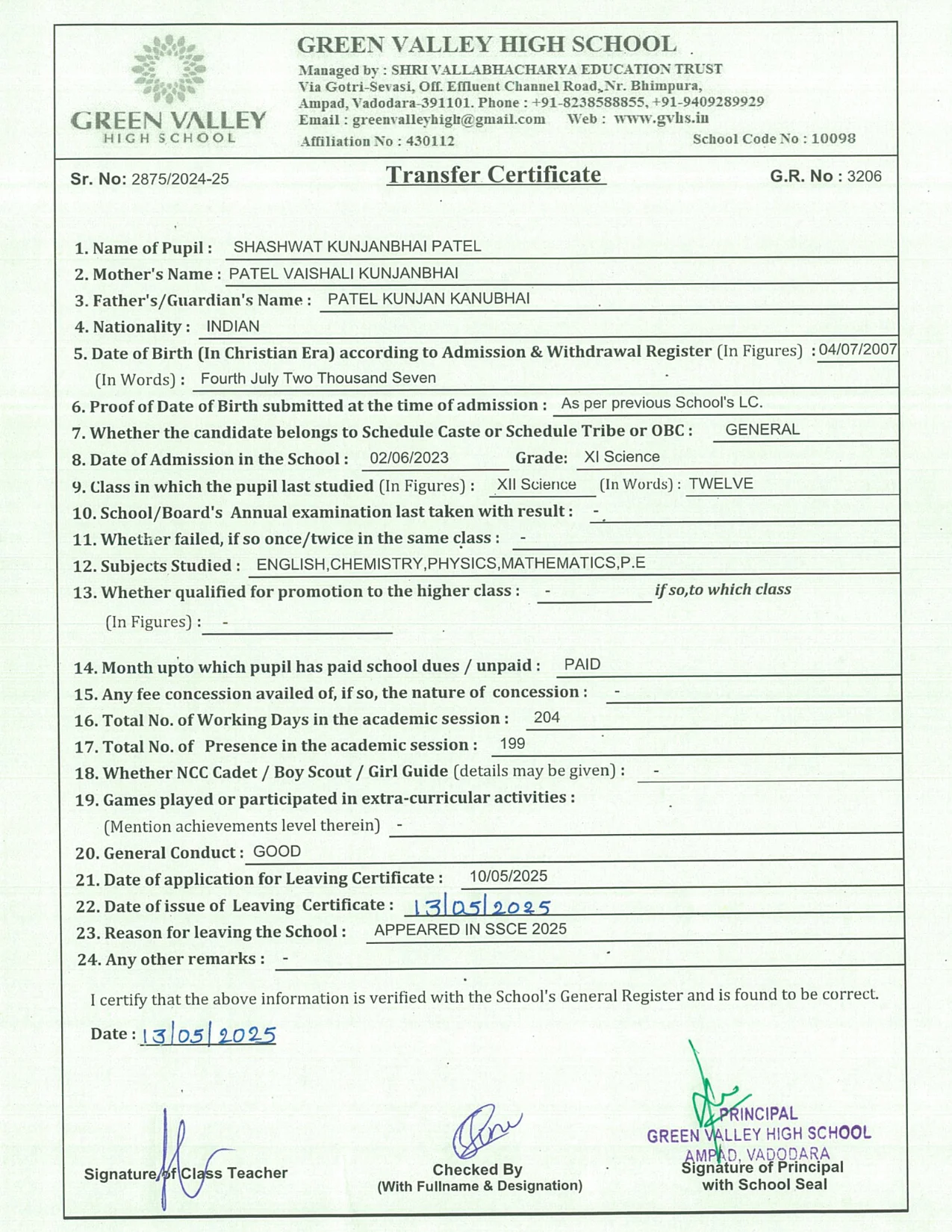 3206 - Shashwat Patel