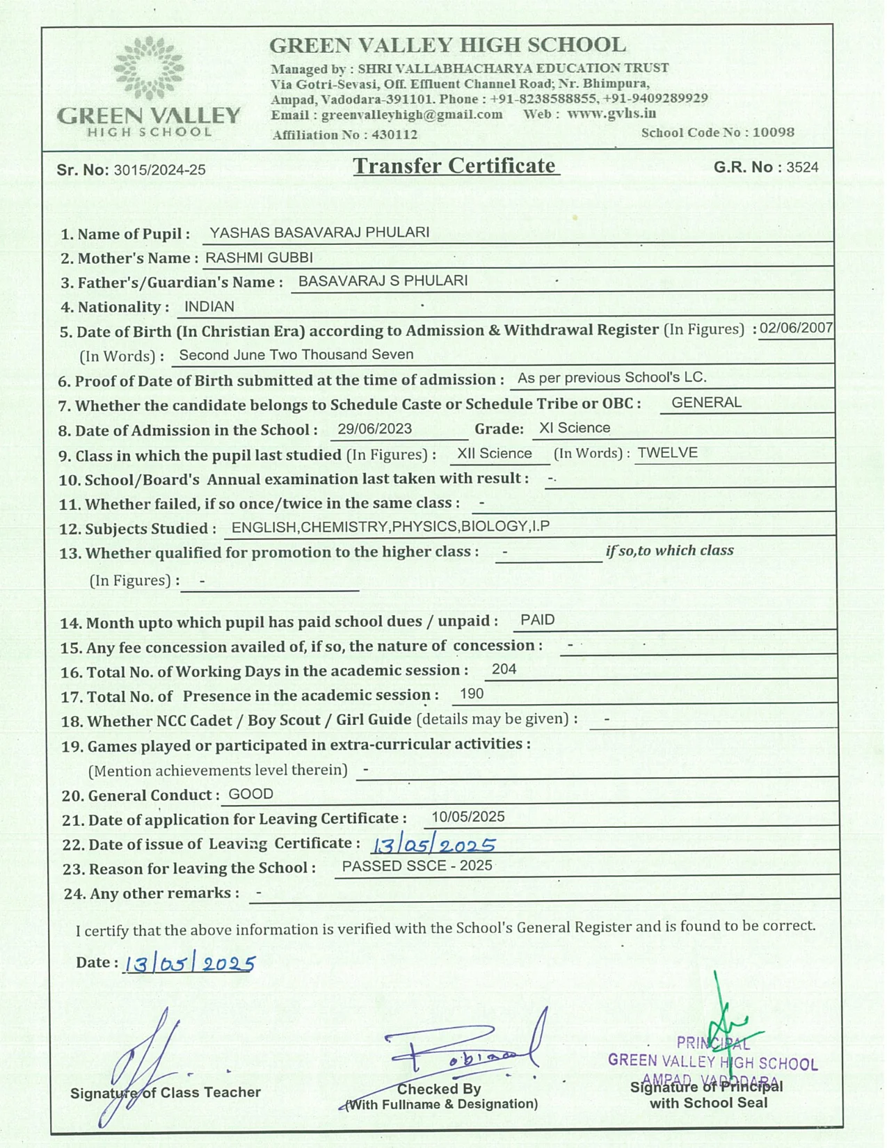 3524 - Yashas Phulari